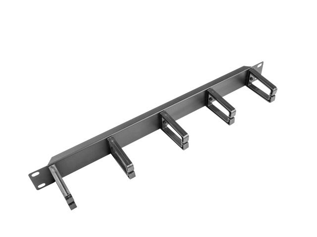 Lanberg 1U-B 19" kábelrendező fekete (AK-1202-B)
