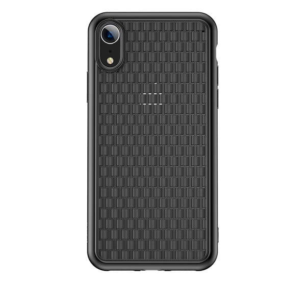 BASEUS BV 2. generációs szilikon telefonvédő (fonott minta) FEKETE [Apple iPhone XR 6.1]