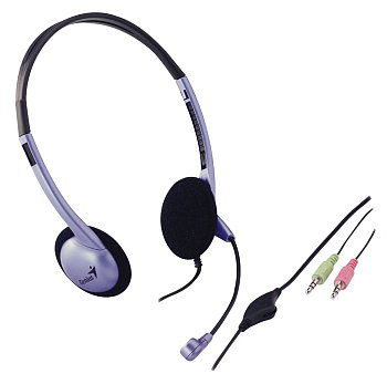 Genius HS-02B mikrofonos fejhallgató