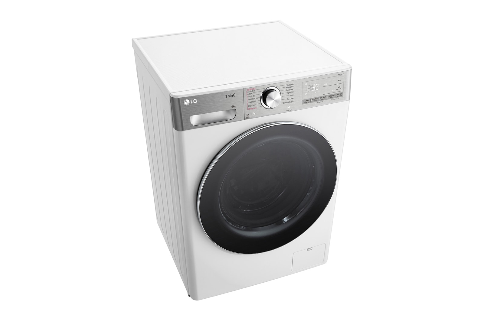 LG F4WR909P3W Elöltöltős mosógép – 9 kg, 1400 ford./perc, A Energiaosztály, TurboWash360, AI DD, Steam, LG ThinQ WiFi funkcióval LG F4WR909P3W Elöltöltős mosógép – 9 kg, 1400 ford./perc, A Energiaosztály, TurboWash360, AI DD, Steam, LG ThinQ WiFi funkcióval