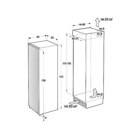 Gorenje FNI5182A1 FAGYASZTÓSZEKRÉNY BEÉPÍTHETŐ 7 FIÓK Gorenje FNI5182A1 FAGYASZTÓSZEKRÉNY BEÉPÍTHETŐ 7 FIÓK