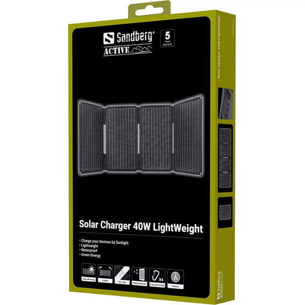 SANDBERG Solar Charger 40W Lightweight