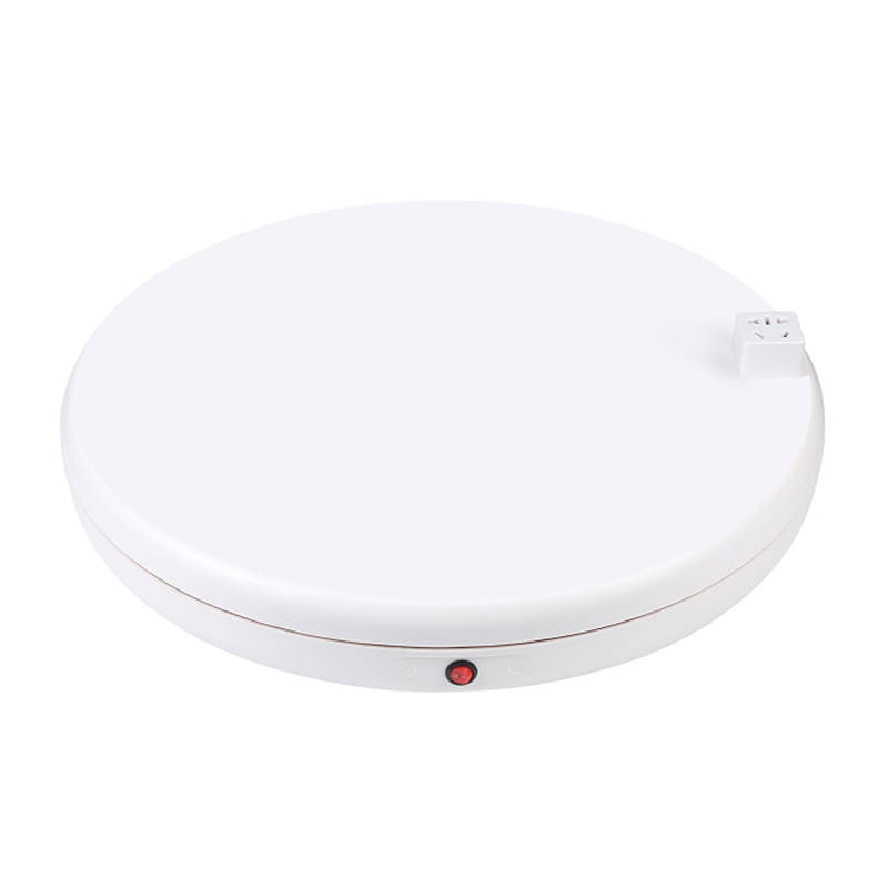 Rotating display stand Puluz with power socket 45 cm (white) Rotating display stand Puluz with power socket 45 cm (white)