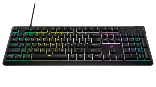 CORSAIR K55 CORE RGB Gamer Billentyűzet fekete