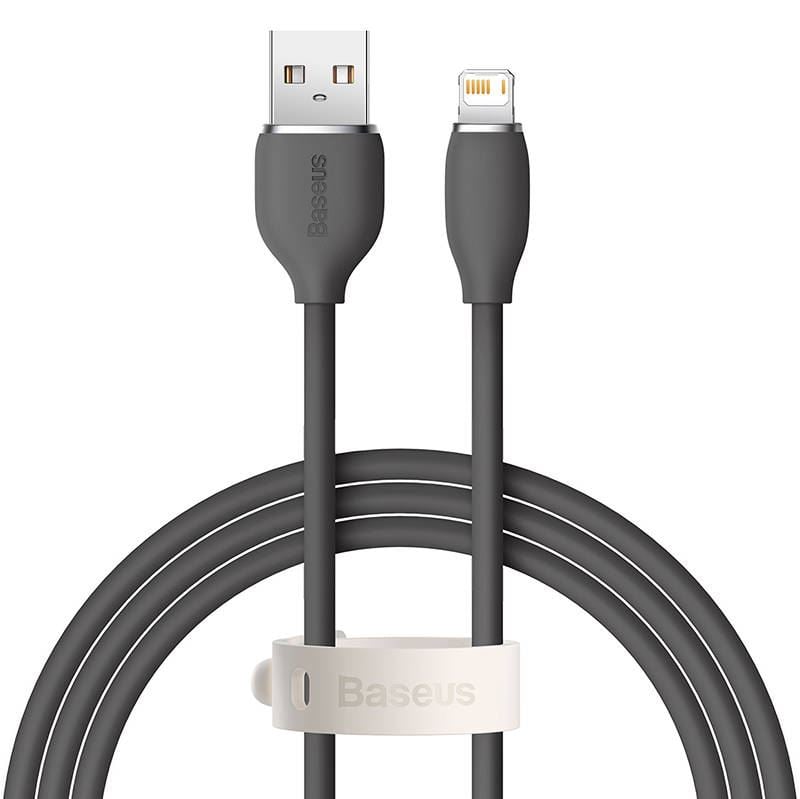 Baseus Jelly USB-Lightning kábel, 2.4A, 1.2m, fekete (CAGD000001) Baseus Jelly USB-Lightning kábel, 2.4A, 1.2m, fekete (CAGD000001)
