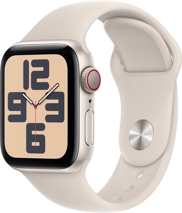 Apple Watch SE (2023) (GPS + Cellular) 40mm csillagfény alumíniumtok, csillagfény sportszíj L/M (MRG13QF/A) Apple Watch SE (2023) (GPS + Cellular) 40mm csillagfény alumíniumtok, csillagfény sportszíj L/M (MRG13QF/A)
