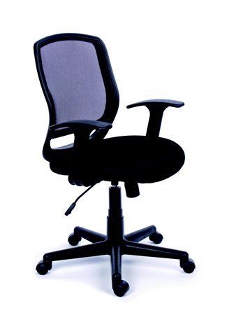 MAYAH "Fun" irodai szék fekete szövetborítás, feszített hálós háttámla (BBSZVV08 / 11426 BLACK) MAYAH "Fun" irodai szék fekete szövetborítás, feszített hálós háttámla (BBSZVV08 / 11426 BLACK)