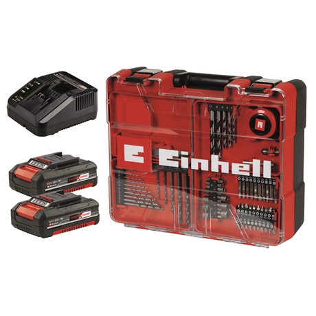 Einhell 4514221 TE-CD 18/2 Li-i +64 2x2Ah akkumulátoros ütvefúró-csavarozó szett