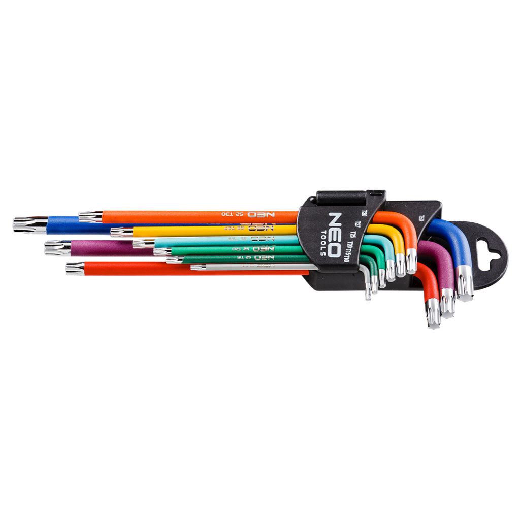 NEO Tools 09-518 színes Torx kulcskészlet 9db  