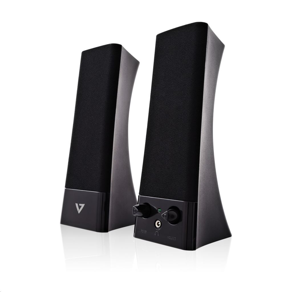 V7 SP2500 2.0 hangszóró fekete (SP2500-USB-6E)
