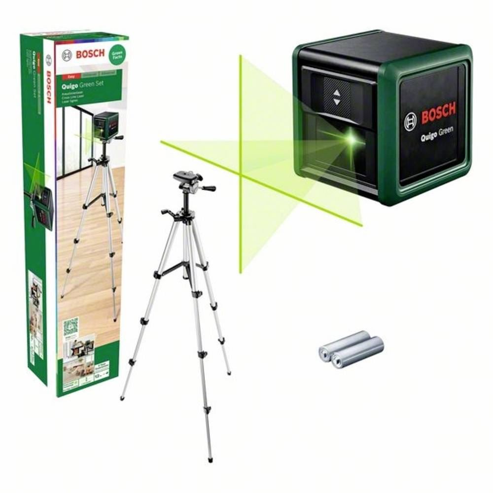 Bosch Home and Garden 0603663C04 Quigo Green Set keresztvonalas szintezőlézer  