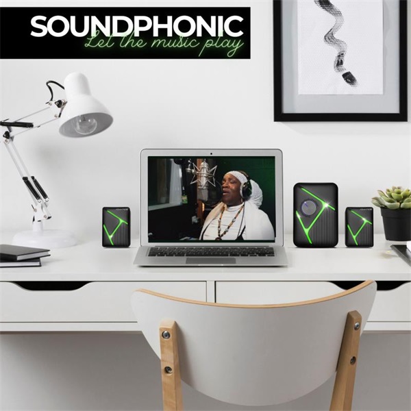 Advance  SOUNDPHONIC RGB 11W RMS BLUETOOTH  2.1, Bluetooth/3,5mm RGB Hangszóró Fekete 