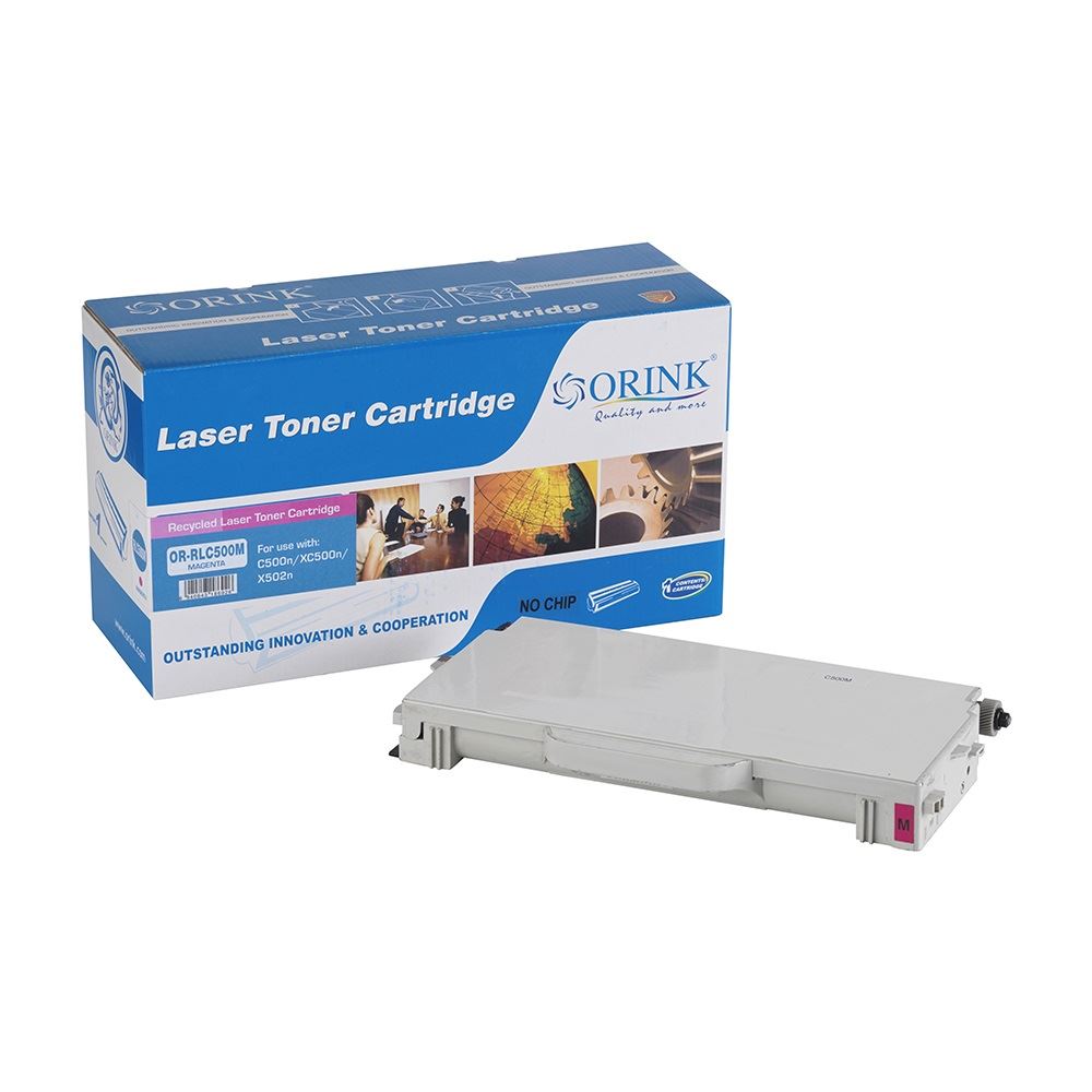 Orink C500 utángyártott Lexmark toner magenta (LEOC500MA)
