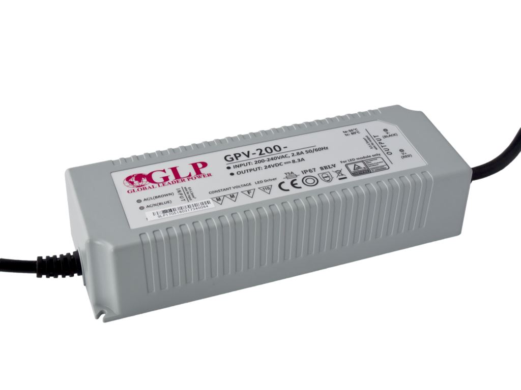 GLP GPV-200-12 192W 12V/16A IP67 LED tápegység