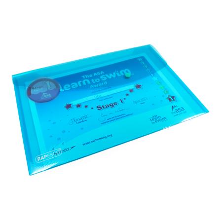 RAPESCO Irattartó tasak, A4+, PP, patentos,  "Eco", vegyes csillogó színek (IR0688)
