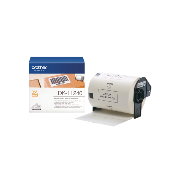 Brother DK-11240 elővágott öntapadós címke 600db/tekercs 102mm x 51mm White