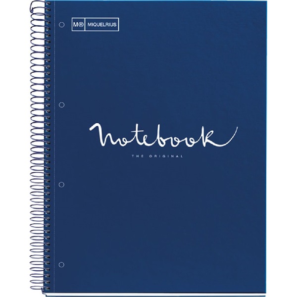 Miquelrius Emotions A4 PP 5x24 lapos navy kockás spirálfüzet Miquelrius Emotions A4 PP 5x24 lapos navy kockás spirálfüzet