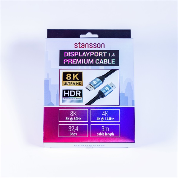Stansson 3m Displayport Kábel Stansson 3m Displayport Kábel