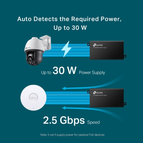 TP-LINK TL-POE260S 2.5G PoE+ Injector TP-LINK TL-POE260S 2.5G PoE+ Injector
