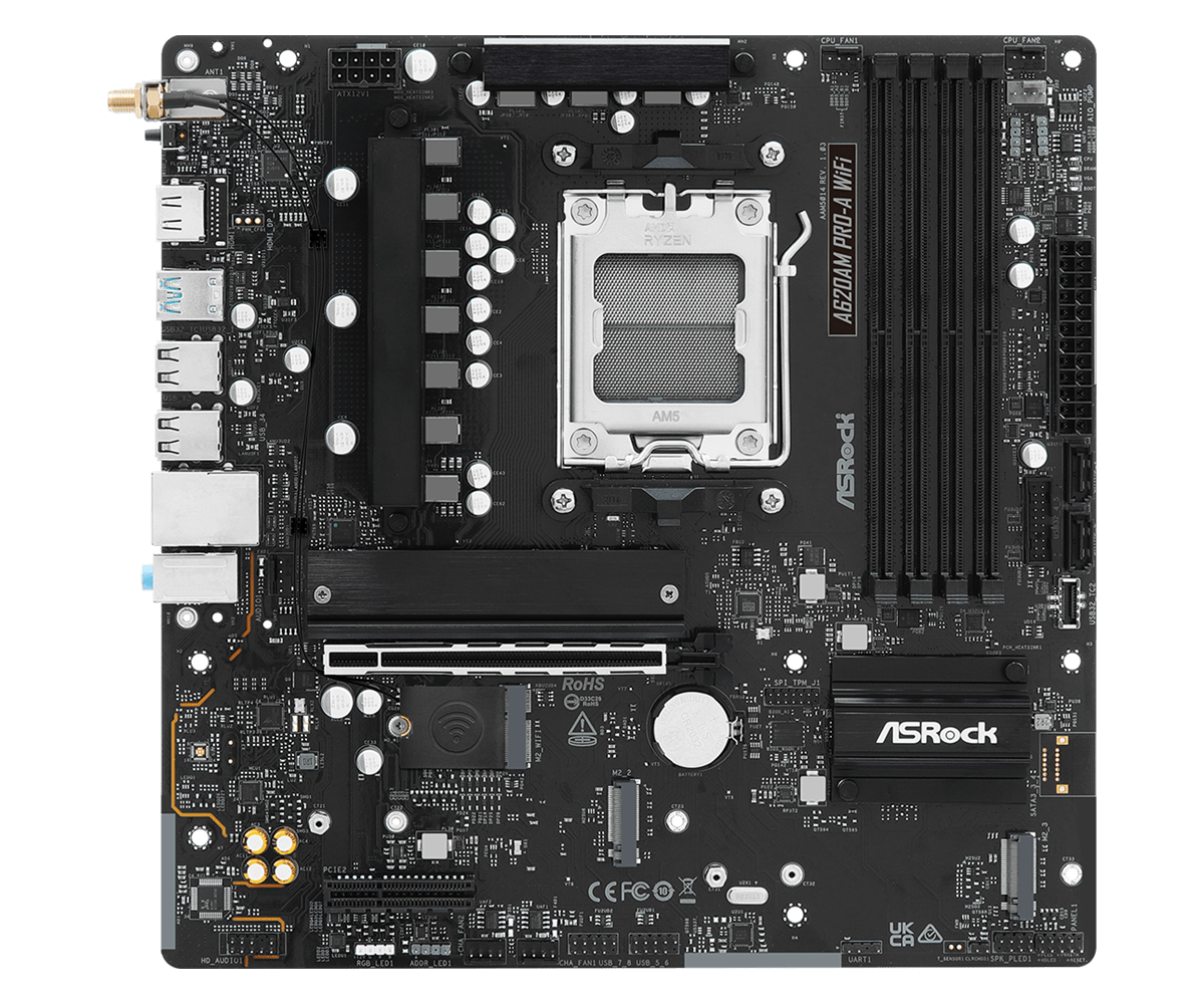 ASRock A620AM PRO-A WIFI Alaplap