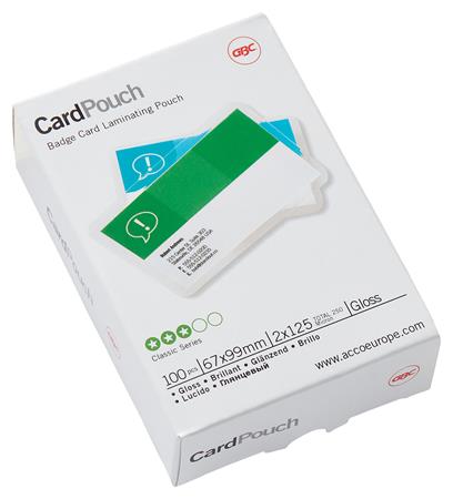 GBC 125 mikron 67x99mm Meleglamináló fólia