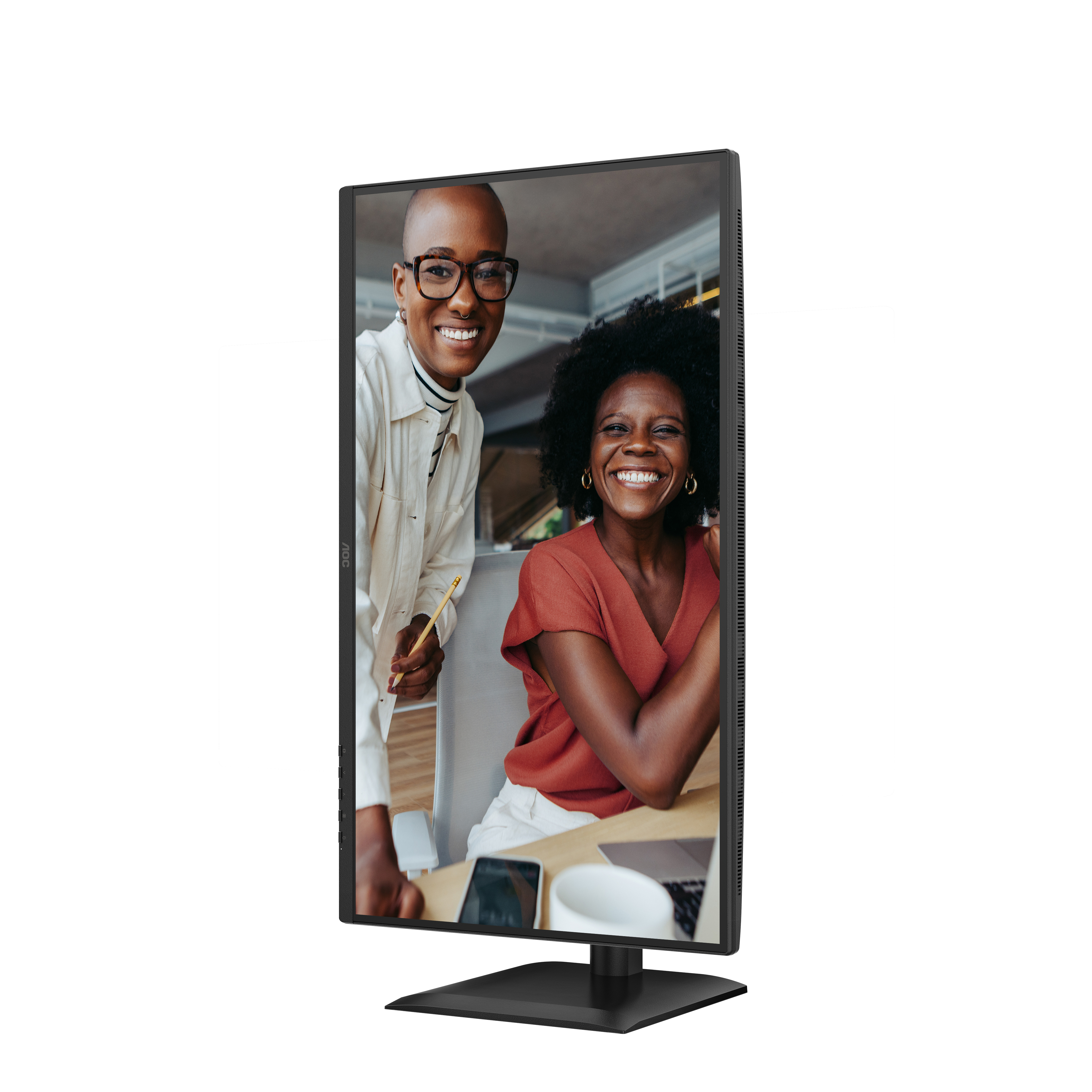 AOC  27" 27E4U Monitor - 1920x1080, Full HD, LED, IPS, 120Hz, 4ms, Hangszóró, Pivot, Fekete