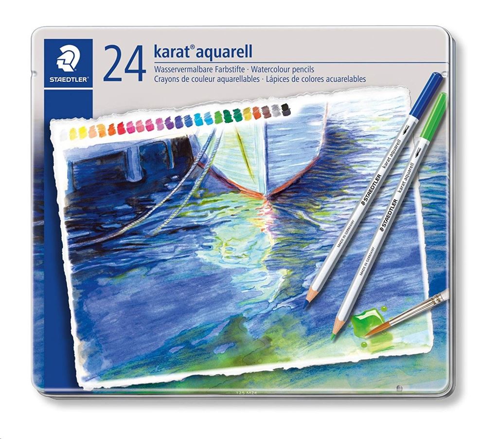 Staedtler "Karat" színes akvarell ceruza készlet 24db (125 M24 / TS125M24) Staedtler "Karat" színes akvarell ceruza készlet 24db (125 M24 / TS125M24)