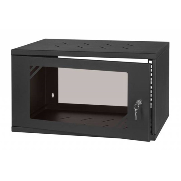 Stalflex 6U fali rack szekrény 19" 350mm fekete (RC19-6U-350GB) Stalflex 6U fali rack szekrény 19" 350mm fekete (RC19-6U-350GB)