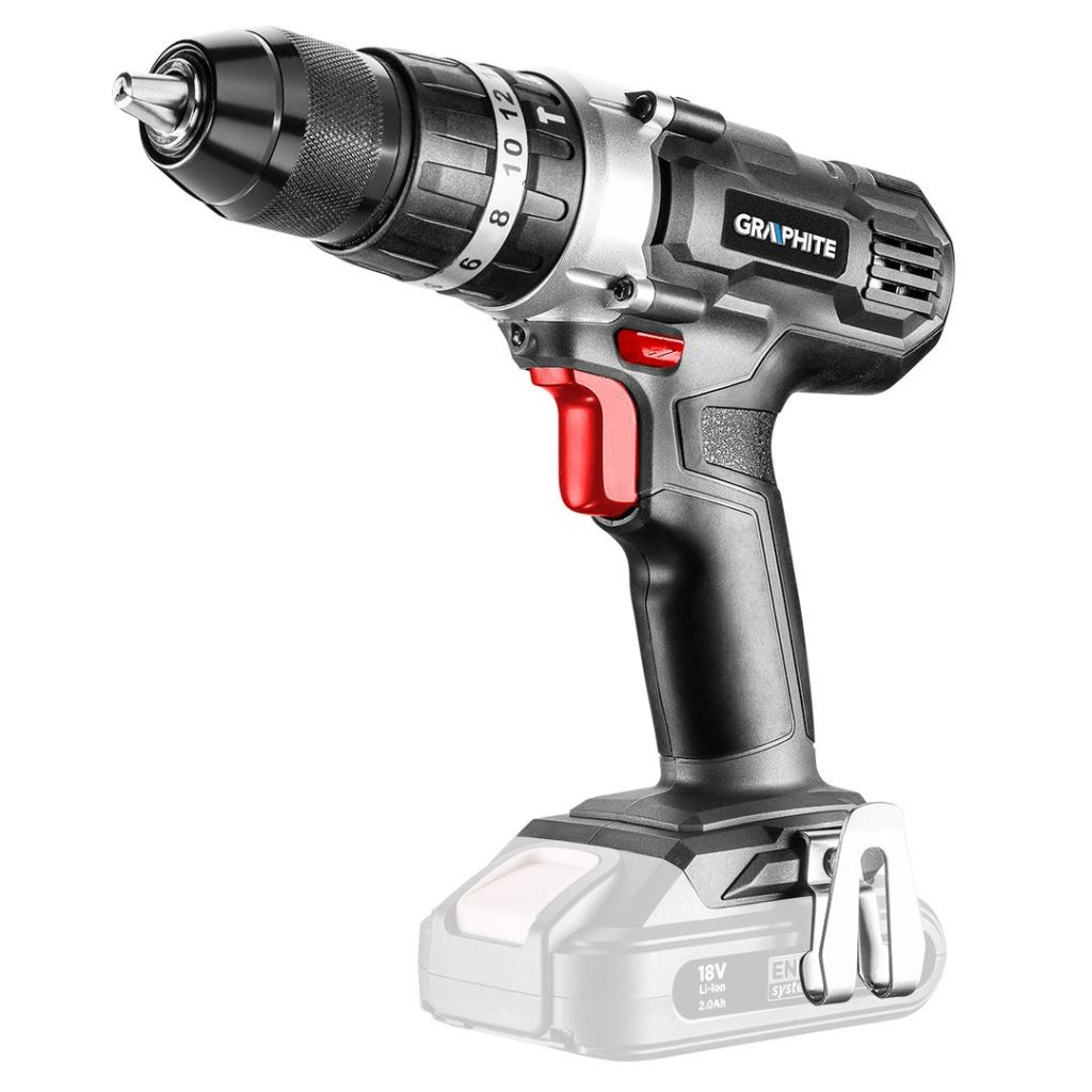 Graphite 58G010 akkus fúró, csavarozó, ütvefúró Energy+ 18V, akku nélkül Graphite 58G010 akkus fúró, csavarozó, ütvefúró Energy+ 18V, akku nélkül