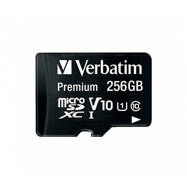 Verbatim 44087 SDXC 256GB U1 Class 10 micro memóriakártya Verbatim 44087 SDXC 256GB U1 Class 10 micro memóriakártya