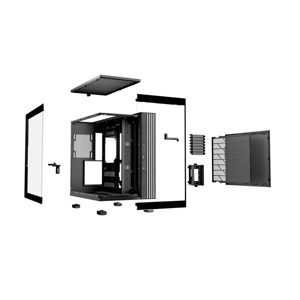Be Quiet!  LIGHT BASE 600 DX Black ATX edzett üveg oldallap Számítógépház fekete 