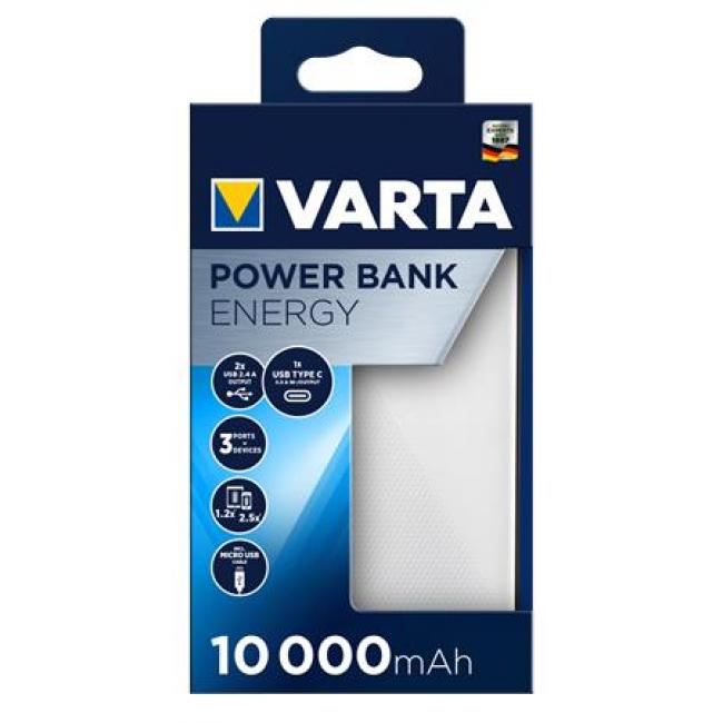 Varta Energy Power Bank 10000mAh fehér (57976101111) Varta Energy Power Bank 10000mAh fehér (57976101111)