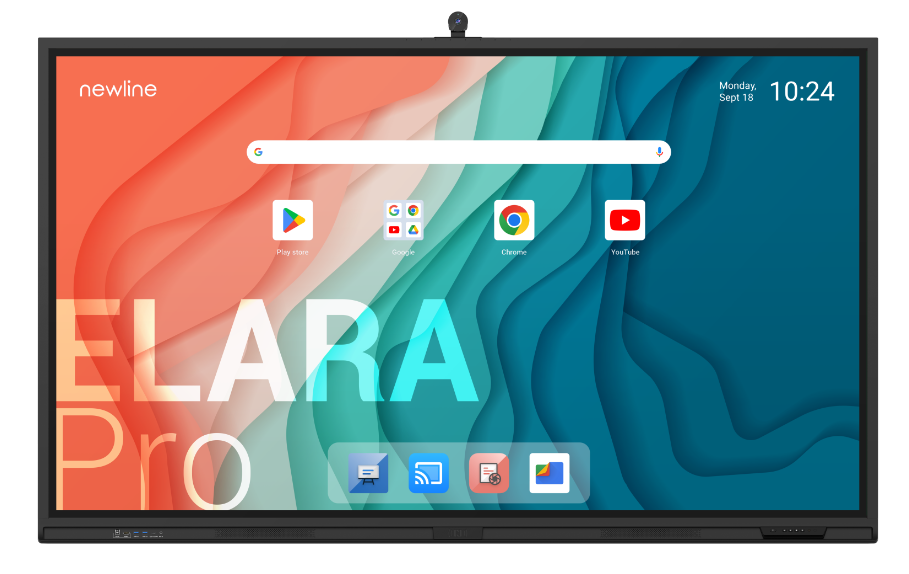 Newline TT-6523QCA+ ELARA PRO interaktív kijelző 65" Android 13 EDLA + kamera