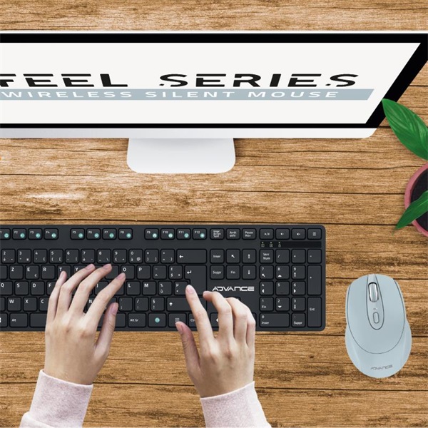 Advance FEEL WIRELESS 1600 DPI 4 gomb kék Egér vezeték nélküli Advance FEEL WIRELESS 1600 DPI 4 gomb kék Egér vezeték nélküli