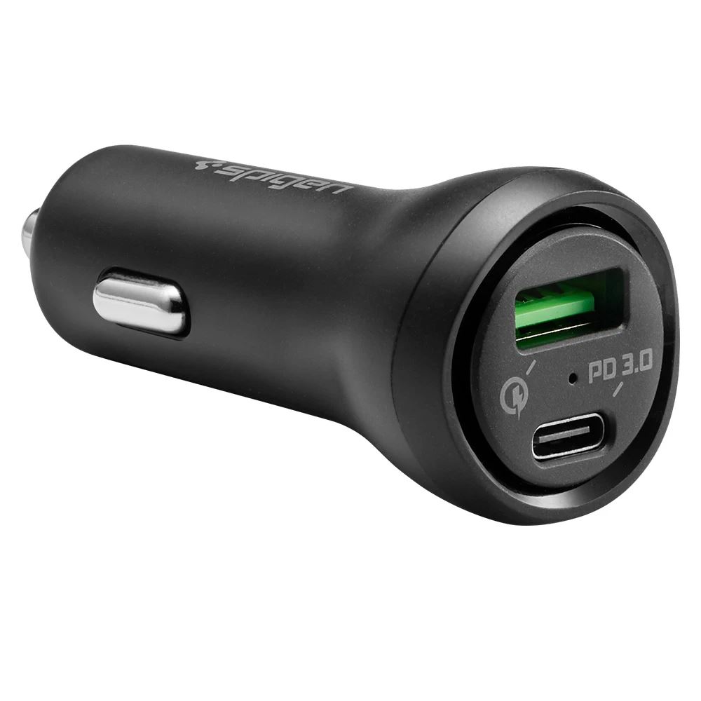 Spigen F31QC Qualcomm Quick Charge 3.0 USB-C autós töltő fekete (000CP25597)
