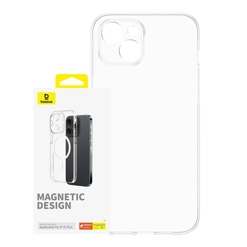 Magnetic Phone Case for iPhone 15 Plus Baseus OS-Lucent Series (Clear) Magnetic Phone Case for iPhone 15 Plus Baseus OS-Lucent Series (Clear)