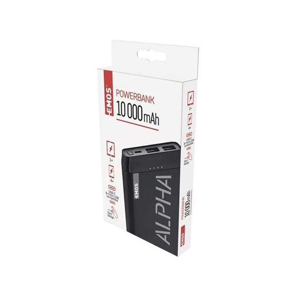 Emos Alpha 10S Power Bank 10000mAh fekete (B0526B)