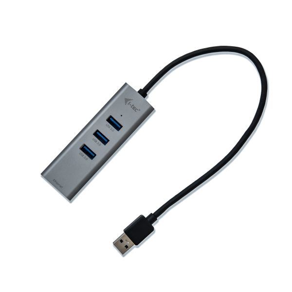 i-tec USB 3.0 Metal 3 port HUB Gigabit Ethernet (U3METALG3HUB) i-tec USB 3.0 Metal 3 port HUB Gigabit Ethernet (U3METALG3HUB)