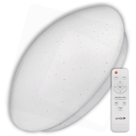 Avide ACLOCCT-48W-R-ST MENNYEZETI LÁMPA LED 48W TÁVIRÁNYÍTÓVAL