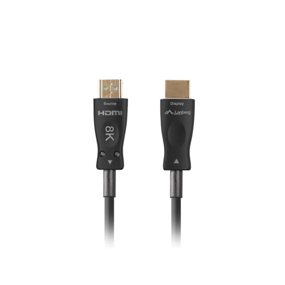 Lanberg HDMI v2.1 M/M 8K@60Hz DSC használatával, összekötő AOC kábel   30 méter
