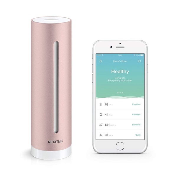 Netatmo Healthy Home Coach okos hőmérséklet, zaj és páratartalom megfigyelő állomás Netatmo Healthy Home Coach okos hőmérséklet, zaj és páratartalom megfigyelő állomás