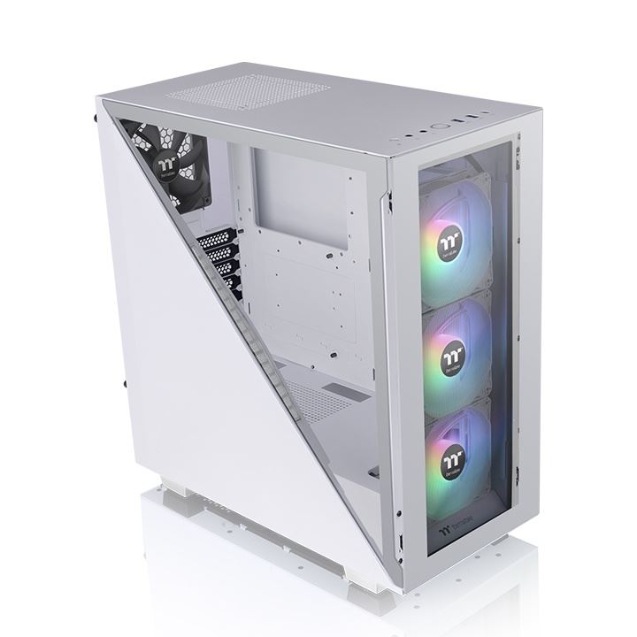 Thermaltake Divider 300 TG Snow ARGB táp nélküli ablakos ház fehér (CA-1S2-00M6WN-01)