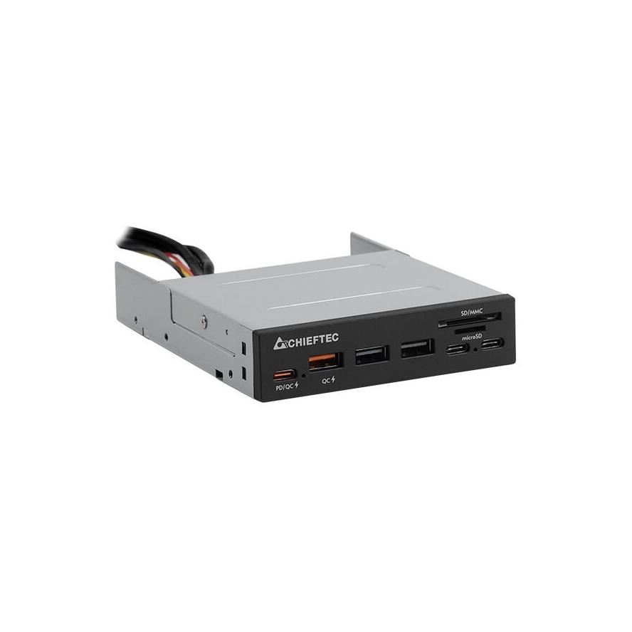 Chieftec CRD-908H USB 3.2 Gen 1 (3.1 Gen 1) kártyaolvasó Fekete