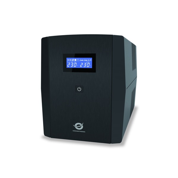 Conceptronic Elosztósor  650VA  ZEUS05E 6x Schuko Off line  RJ45 vonalvédelem Szünetmentes  Fekete Conceptronic Elosztósor  650VA  ZEUS05E 6x Schuko Off line  RJ45 vonalvédelem Szünetmentes  Fekete