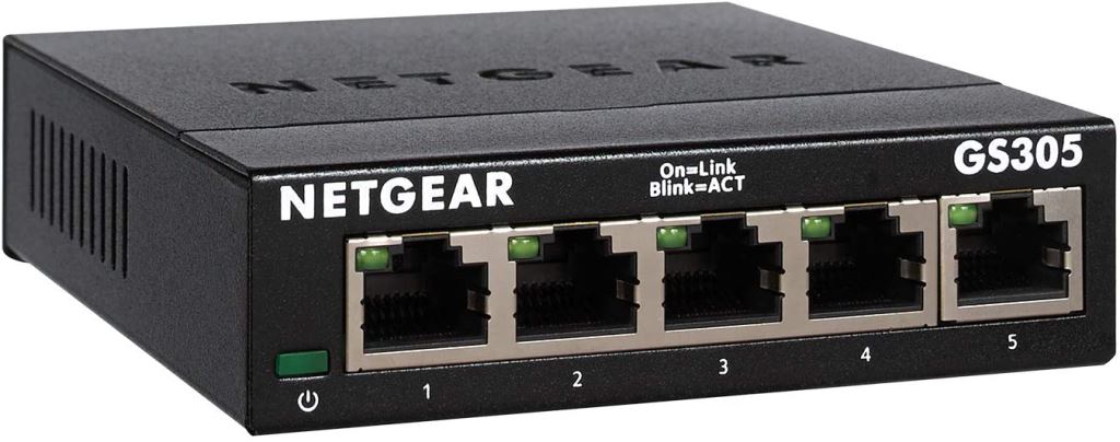 Netgear GS305 Gigabit 5 portos switch (GS305-300PES) Netgear GS305 Gigabit 5 portos switch (GS305-300PES)