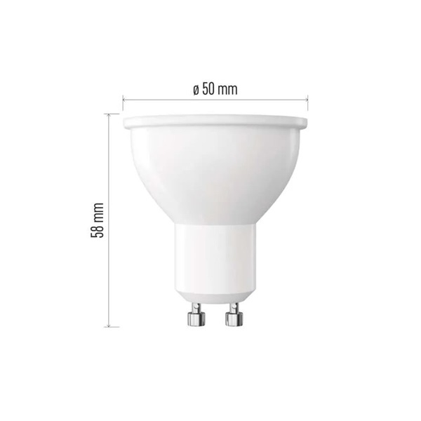Emos ZQ8155D GU10/7W (60W)/800 lm/meleg fehér/dimmelhető Classic MR16 LED izzó Emos ZQ8155D GU10/7W (60W)/800 lm/meleg fehér/dimmelhető Classic MR16 LED izzó