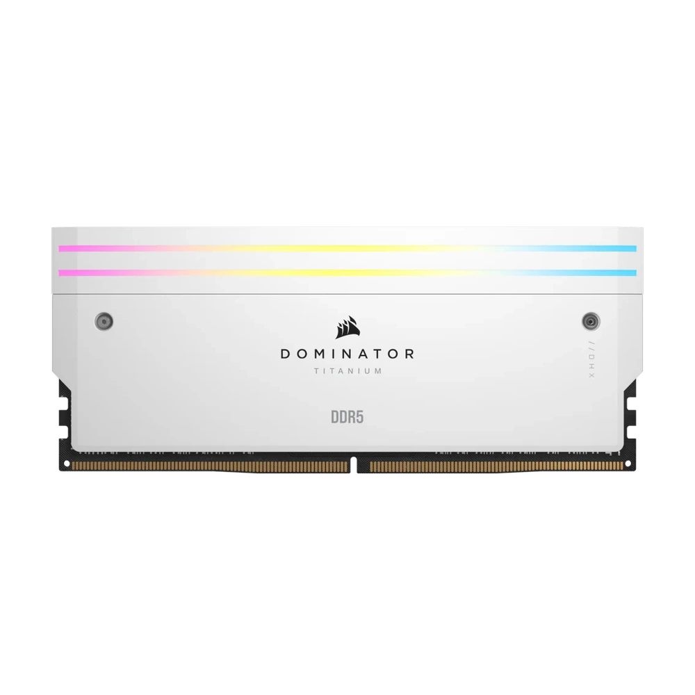 Corsair 96GB DDR5 6400MHz Kit(2x48GB) Dominator Titanium RGB Memória Fehér