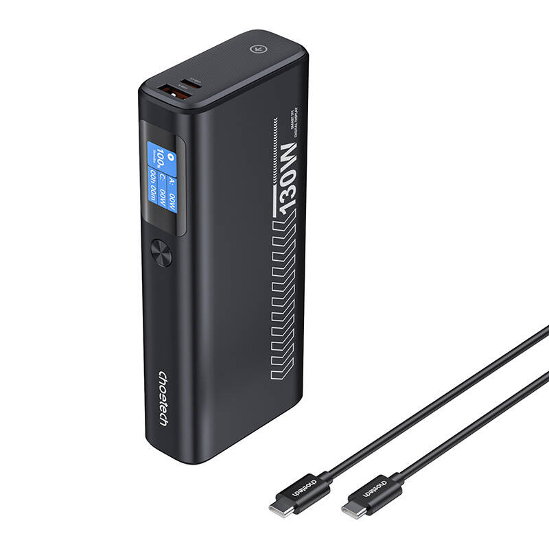 Choetech B702 20000mAh PD100W 2C1A Power Bank Szürke 