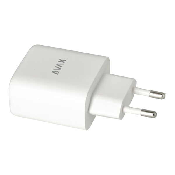 AVAX CH360 SPEEDY 65W GaN USB A (QC)+Type C (PD3.0) fehér hálózati töltő AVAX CH360 SPEEDY 65W GaN USB A (QC)+Type C (PD3.0) fehér hálózati töltő
