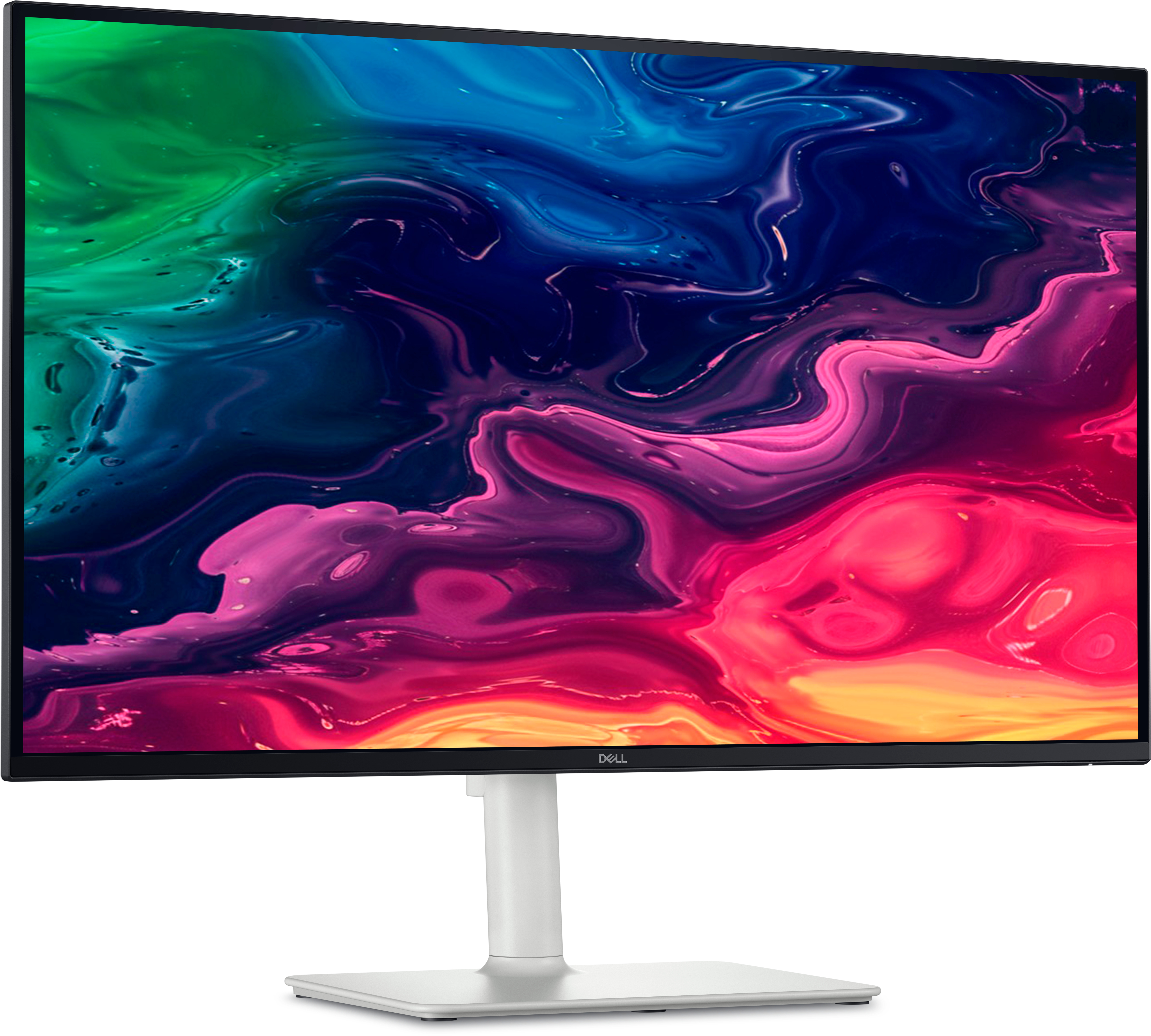 DELL 27" Plus S2725QC Monitor - 3840x2160, 4K, LED, IPS, 100Hz, 4ms, Hangszóró, FreeSync, Pivot, Fekete-fehér